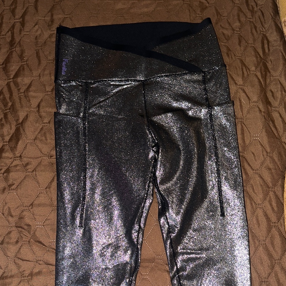 Sparkling Metallic Leggings